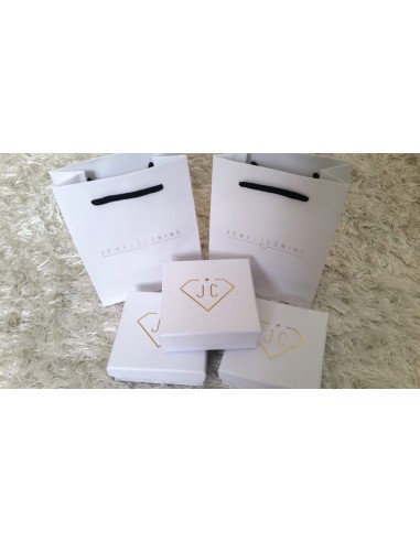 Caja cartón Pendientes serie Nata 43x43x21mm