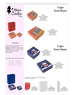 Caja cartón Sortija y pendientes serie Reyes 51x51x33mm | Miriam 2