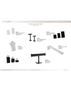 Expositor Metacrilato SET3 Cadenas y Pendientes 40x50, 40x70 y 50x90mm 2
